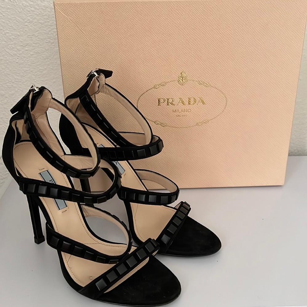 Strappy Prada heels